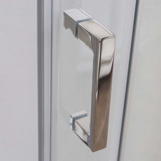 Multifunctional handle made of polished stainless steel