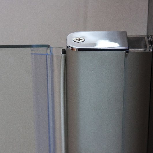 Magnetic shower door seal and wall profile